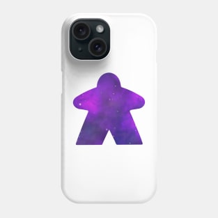Purple Galaxy Nebula Space Meeple | Board Game Fan Phone Case