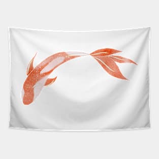 Orange Koi Carp Tapestry