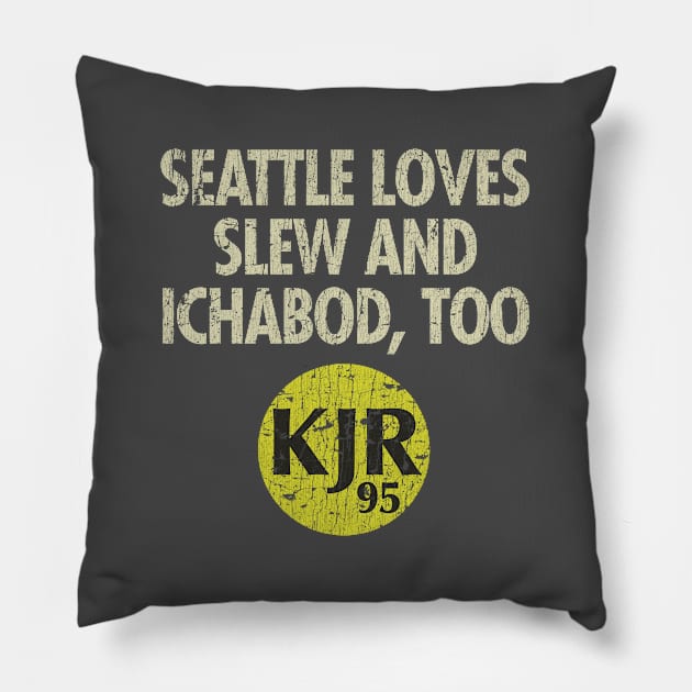 KJR 95 Seattle Radio Pillow by JCD666