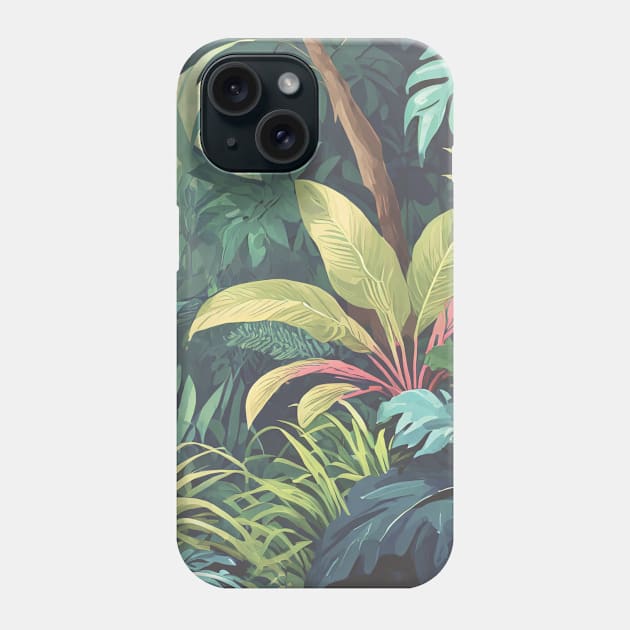 Tropical forest Phone Case by Nicomaja