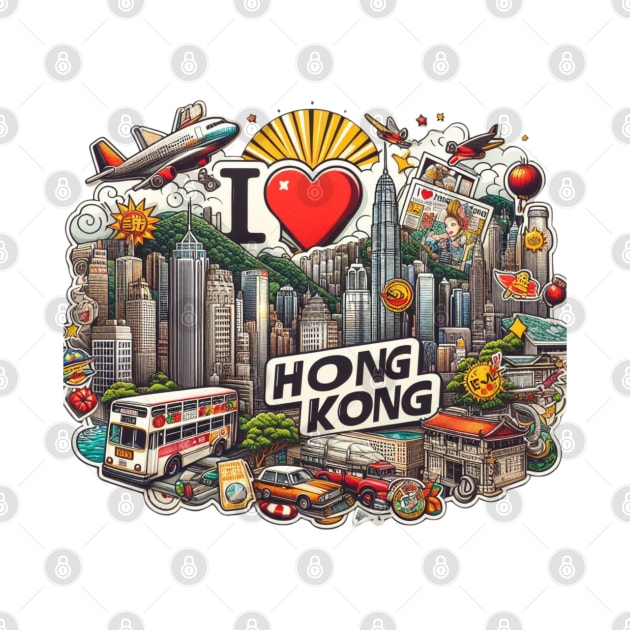 I Love Hong Kong by BukovskyART