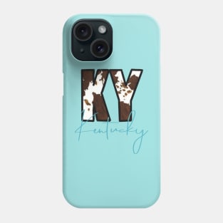 KY Brown Cow Pattern Kentucky Design Phone Case