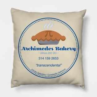 Archimedes Bakery Pi Day Pie Pillow