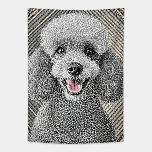 Dog Portrait - Poodle Tapestry