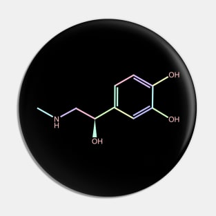 Adrenaline Kawaii Pastel Rainbow Molecule Pin