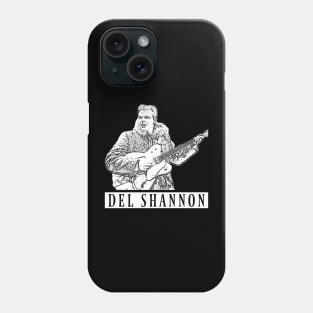 Del Shannon // white retro Phone Case