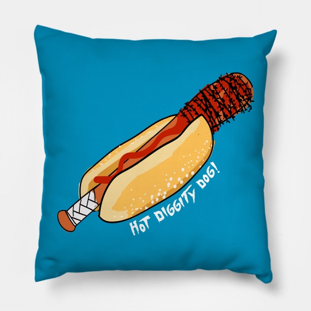 Negan's little hotdog (Lucille) Pillow by AGAINSTSOPH