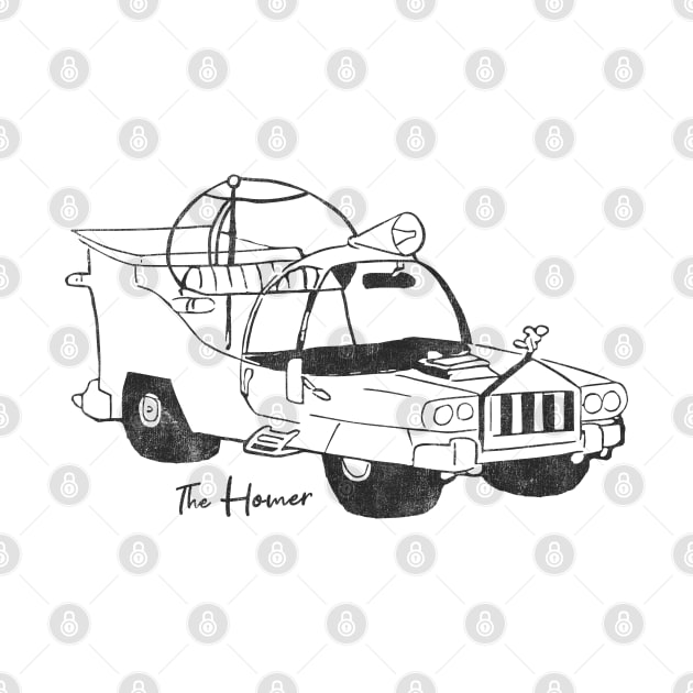 The Homer - Powell Motors Car Design Sketch by tvshirts