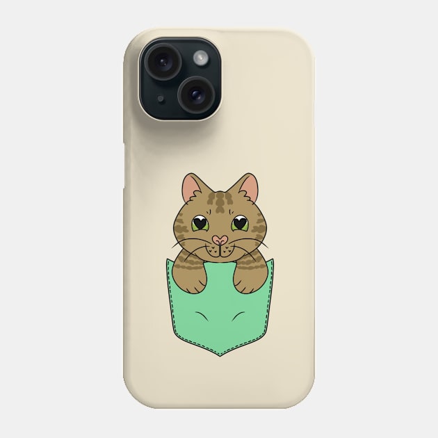 Kitty in the Pocket Phone Case by HugSomeNettles