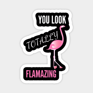 Cute Flamingo with Quote Gift Ideas Magnet