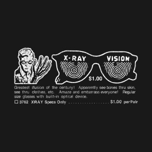 X-Ray Specs Comic Ad - Dark Shirt T-Shirt