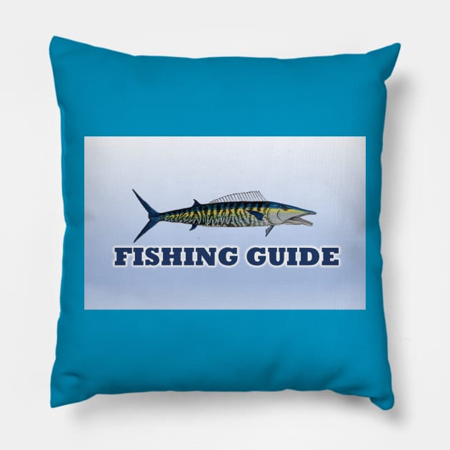 Fishing Guide- wahoo Pillow by Matt Starr Fine Art