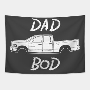 Dodge Ram Pickup Truck Dad Bod Funny Shirt Tapestry