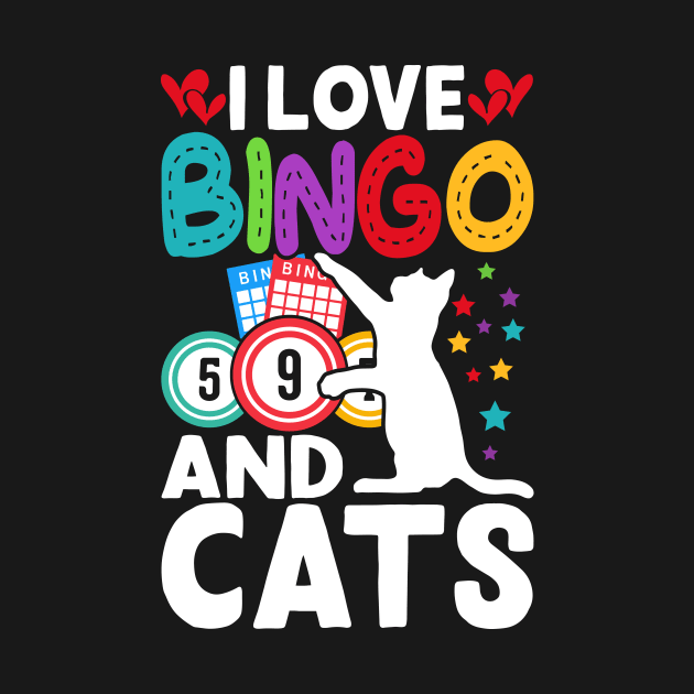 I Love Bingo And Cats T shirt For Women by Xamgi
