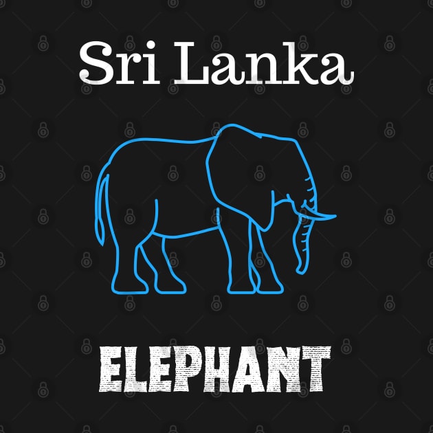 Sri Lanka Neon Elephant by LegitHooligan