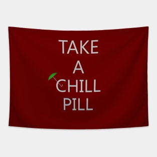 Chill Pill Green Tapestry