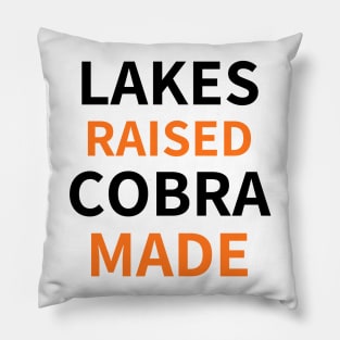 Lakes Raised Cobra Made Pillow