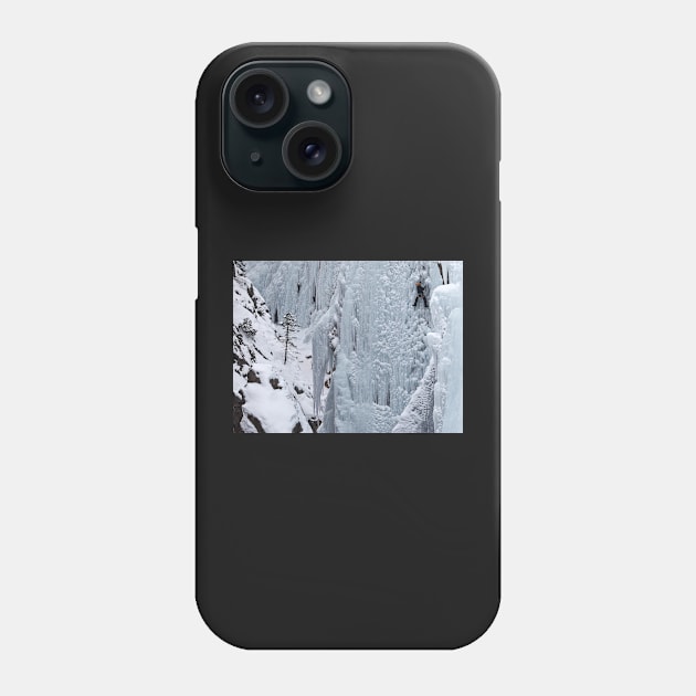 Ice climbing Phone Case by algill