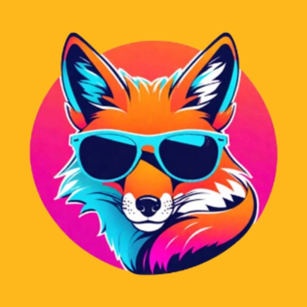 Cool Neon Fox by VRMonkeyz