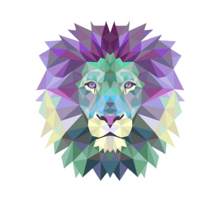 Polygonal lion head t-shirt T-Shirt