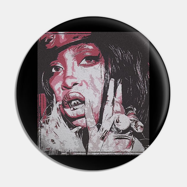 erykah badu Retro Pin by bebekbobok