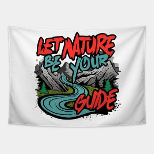 Let Nature Be Your Guide, Nature Graffiti Design Tapestry