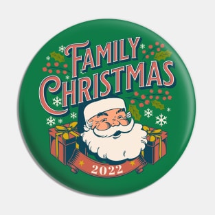 2022 Group Christmas Shirt Retro Santa Pin