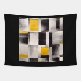 Good Vibes Gold Modern Geometric Boxes Tapestry