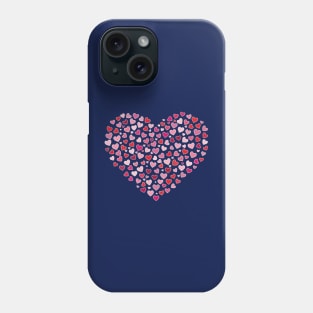 Valentines Day Small Hearts Pink Red Heart Outline Love Phone Case