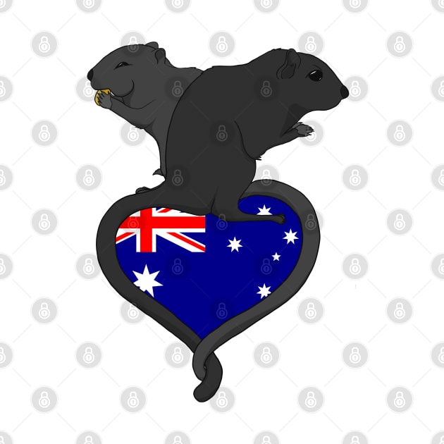 Gerbil Australia (dark) by RampArt