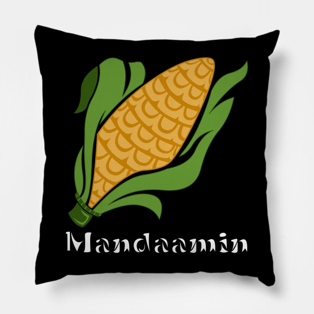 Corn (Mandaamin) Pillow by KendraHowland.Art.Scroll