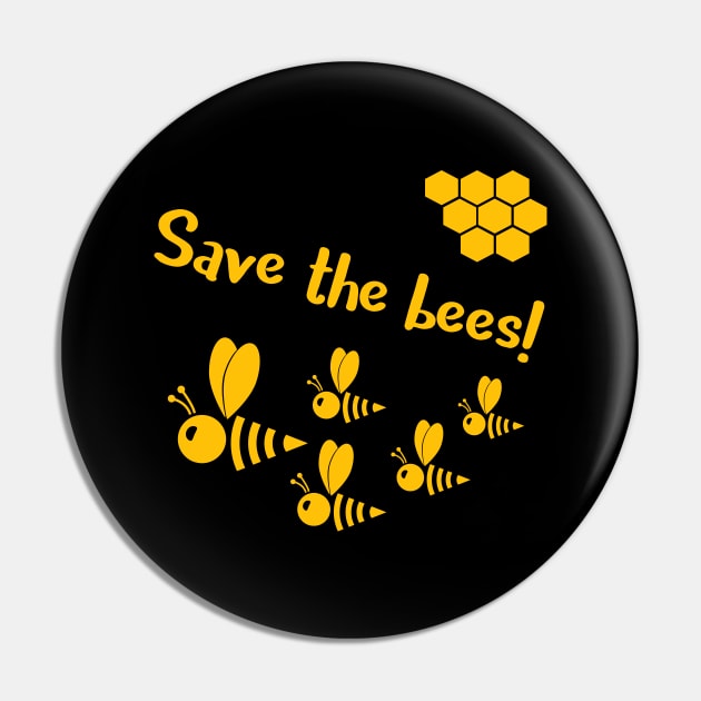 Save the bees! by Beebox Pin by beebox