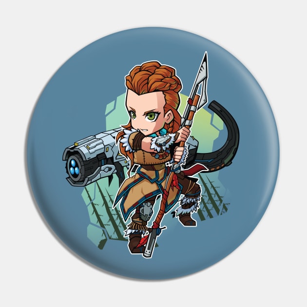 Horizon Zero Dawn Aloy Chibi Pin by Xar623