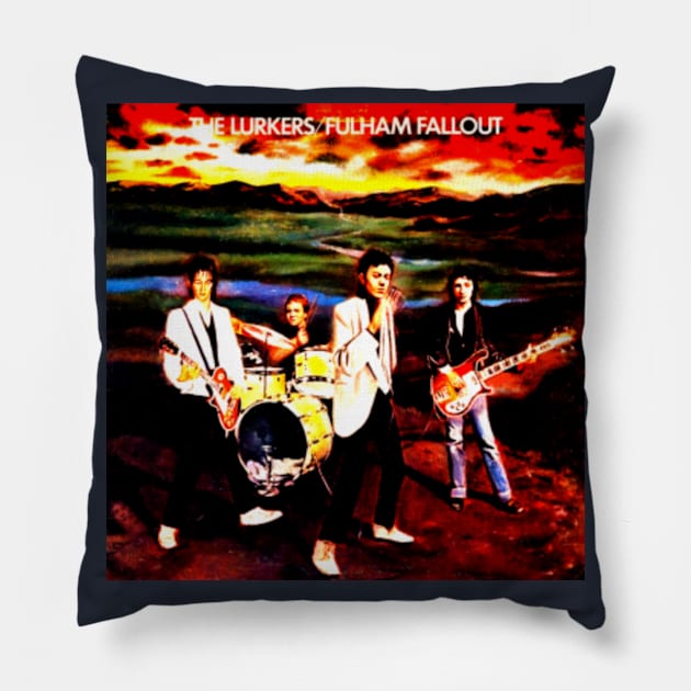 Fulham Fallout Punk New Wave Throwback 1978 Pillow by AlternativeRewind