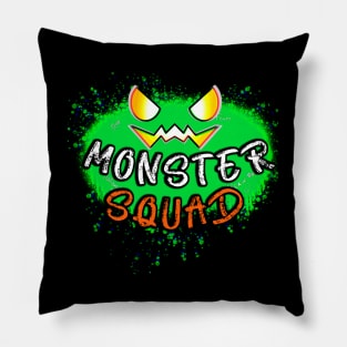 Monster Squad Jack O Lantern Green Pumpkin Splat Quote Pillow