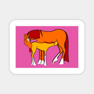 Mare and Foal 1 Magnet