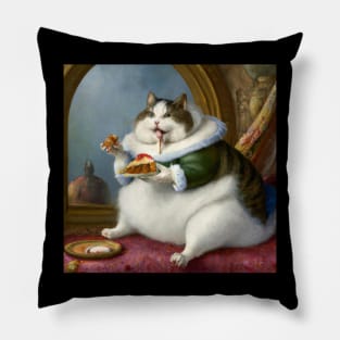 Rennaissance pie cat Pillow