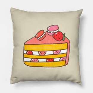 Strawberry cake///Drawing for fans Pillow