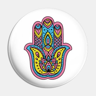 Hippie Love Hamsa (5) Pin