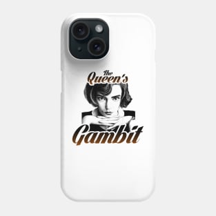 the queens gambit netflix series BethHarmon fan works graphic design by ironpalette Phone Case