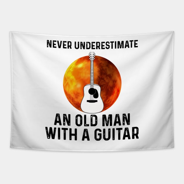 An Old Man With A Guitar Tapestry by caidcmytvroi