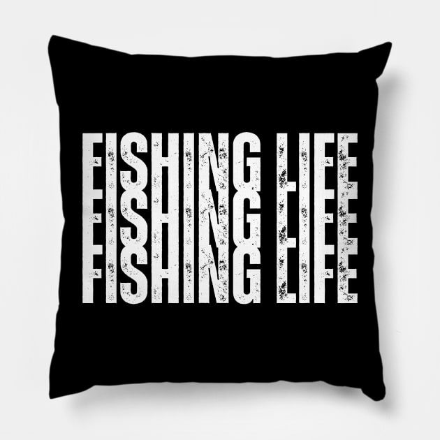 Fishing Life Pillow by HobbyAndArt