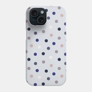 Blue Beige Polka Dot Pattern Phone Case