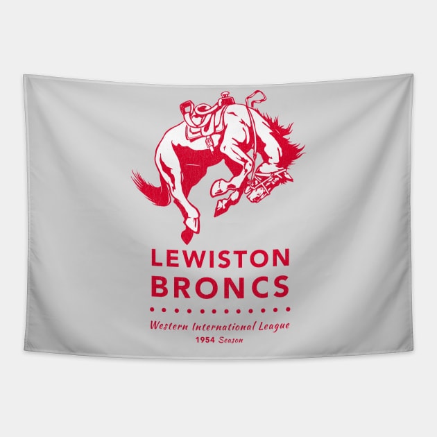 Defunct Lewiston Broncs - Minor League Baseball 1954 Tapestry by LocalZonly