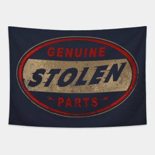 STOLEN PARTS SIGN Tapestry