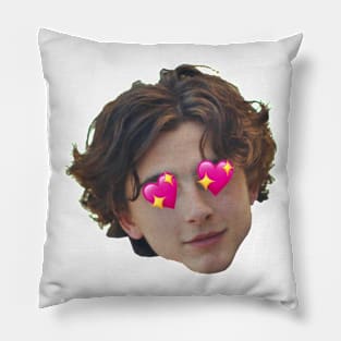 Thimotée Chalamet - eyes in heart Pillow