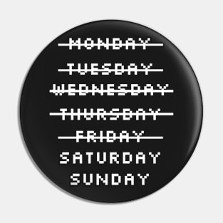 Days of the week Pin