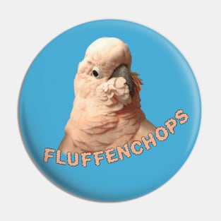 Moluccan Cockatoo Parrot Fluffenchops Pin