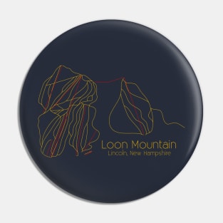 Loon Mountain Trail Map Pin