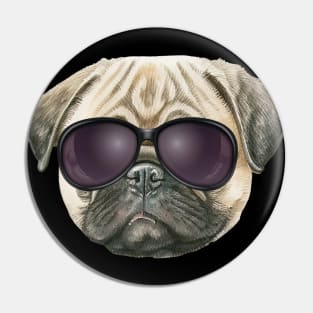 Funny pug, Cute french bulldog with glasses Pin